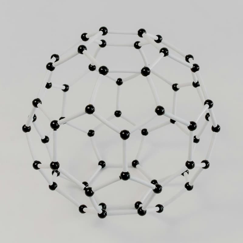A molecular model representing an interconnected structure, symbolising the six collaborative work packages of the PerMedFH project aimed at delivering personalised medicine for familial hypercholesterolaemia